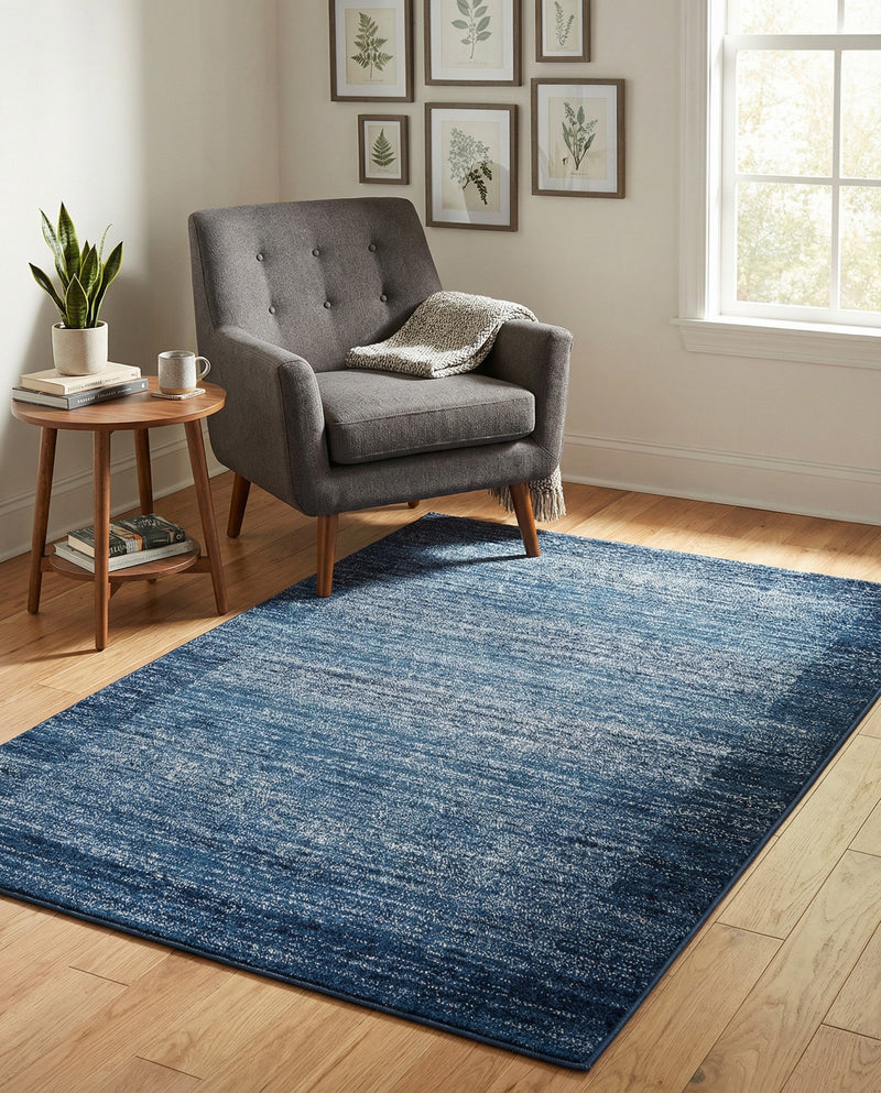 Studio Haven Collection Area Rug -  Conservatory (Navy Blue) Rectangle Navy Blue  lifestyle 8
