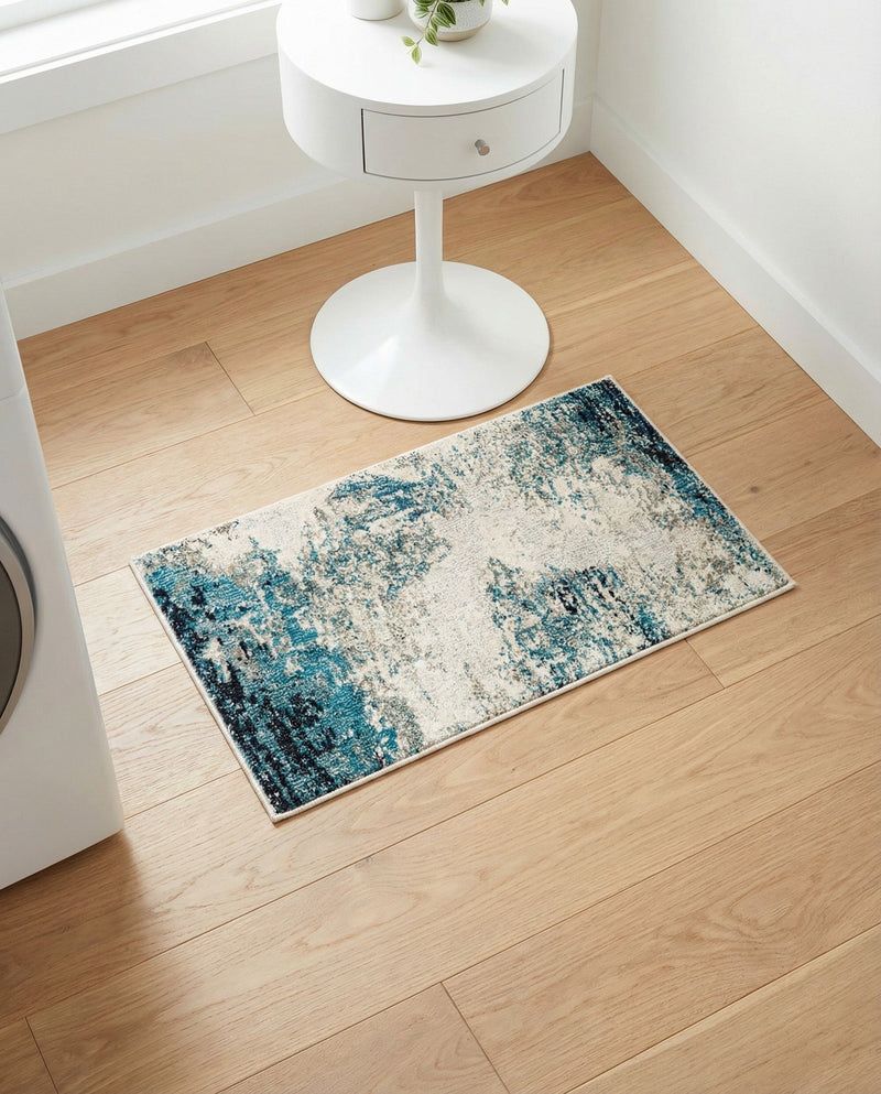 Colorburst Oasis Collection Area Rug -  Tropic Rectangle Blue  lifestyle 23