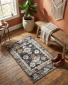 Desert Modern Eco Rug Series Collection Area Rug -  Mojave Rectangle Charcoal Gray  lifestyle 15