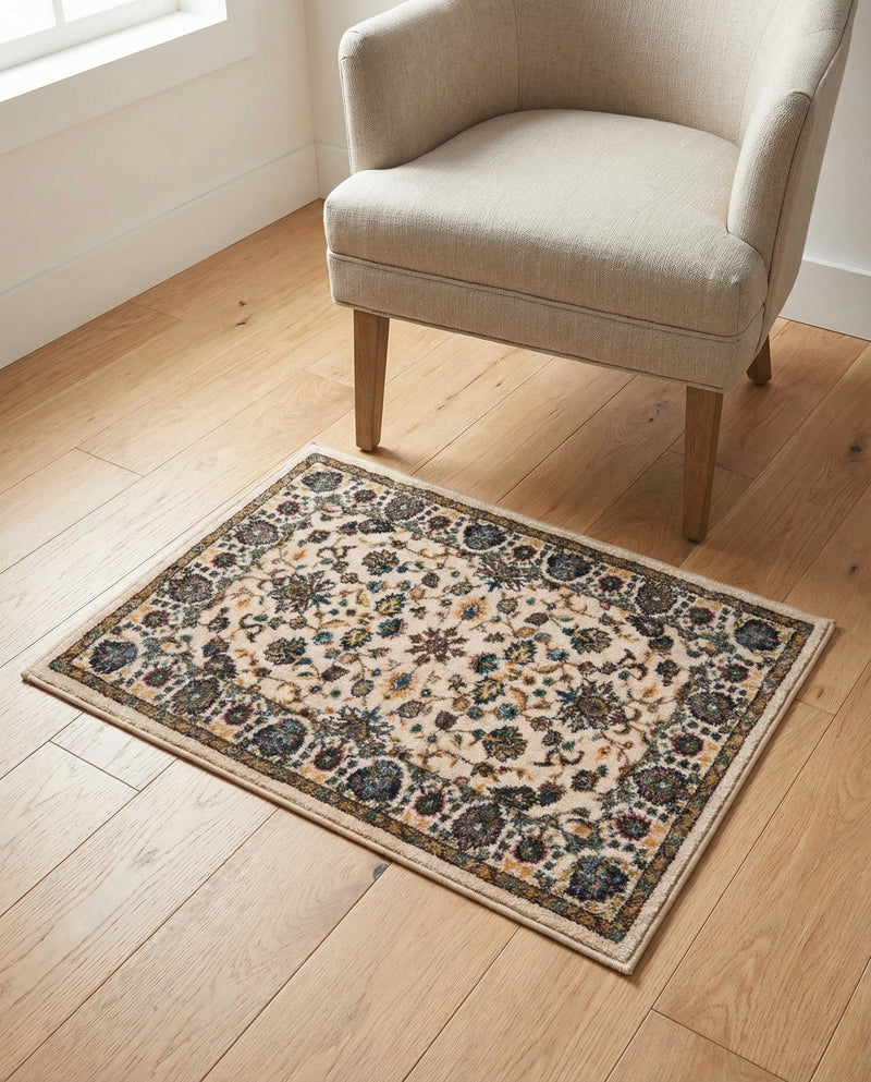 Casablanca Tapestry Collection Area Rug -  Marrakech (Ivory) Rectangle Ivory  lifestyle 4