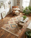Desert Weave Jute Collection Area Rug - Sahara Rectangle Multi  lifestyle 11