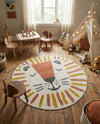Wonder Tykes Collection Area Rug -  Mirage Round Ivory  lifestyle 15