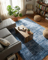 Sahara Essence Collection Area Rug - Oasis (Blue) Rectangle Blue  lifestyle 18