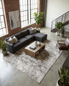 Luminara Sands Collection Area Rug - Elysium (Stone Gray) Rectangle Stone Gray  lifestyle 22