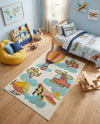Wonder Tykes Collection Area Rug -  Splatter Rectangle Multi  lifestyle 9
