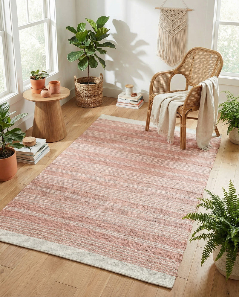 Marina Collection Area Rug - Marina Rectangle Blush Pink  lifestyle 18