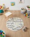 Wonder Tykes Collection Area Rug -  Jamboree Round Ivory  lifestyle 31