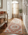 Coastal Haven Collection Area Rug - Seabreeze (Red) Runner Red  lifestyle 79