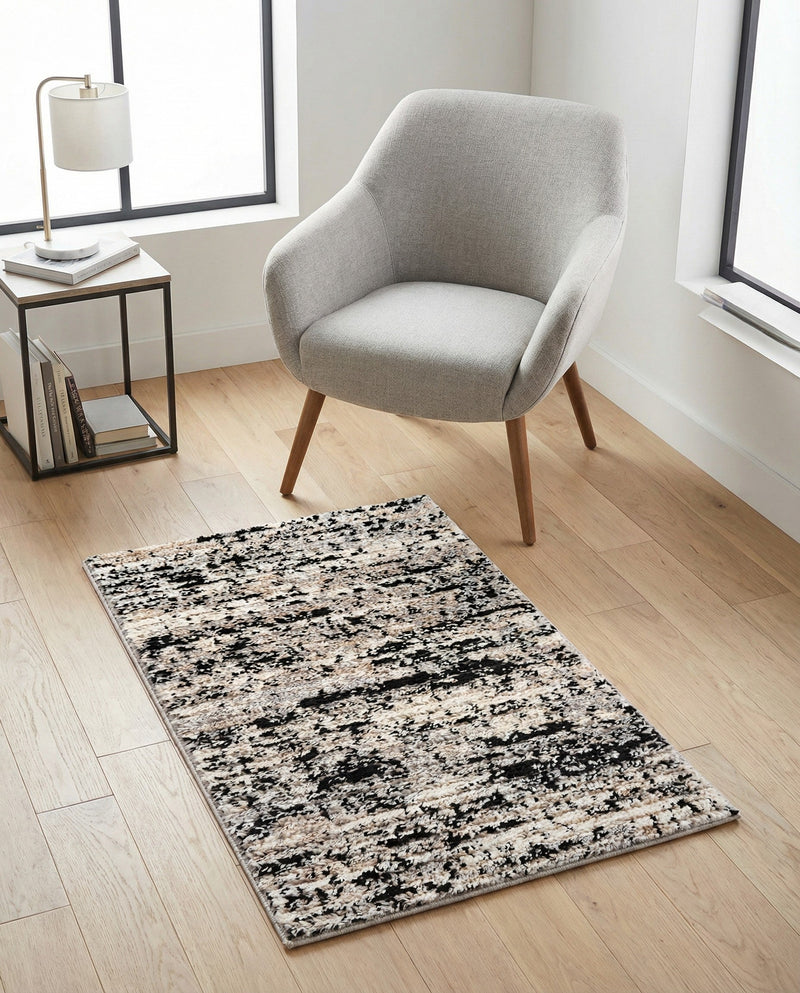 Santa Fe Trails Collection Area Rug -  Chaparral Rectangle Gray  lifestyle 20