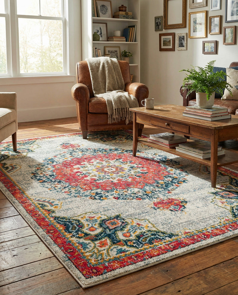 Brighton Terrace Collection Area Rug - Hove (Ivory) Rectangle Ivory  lifestyle 24