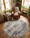 Savannah Soiree Collection Area Rug -  Everglade (Ivory) Octagon Ivory  lifestyle 52