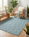 Savannah Escape Collection Area Rug -  Rainforest Rectangle Light Aqua  lifestyle 15