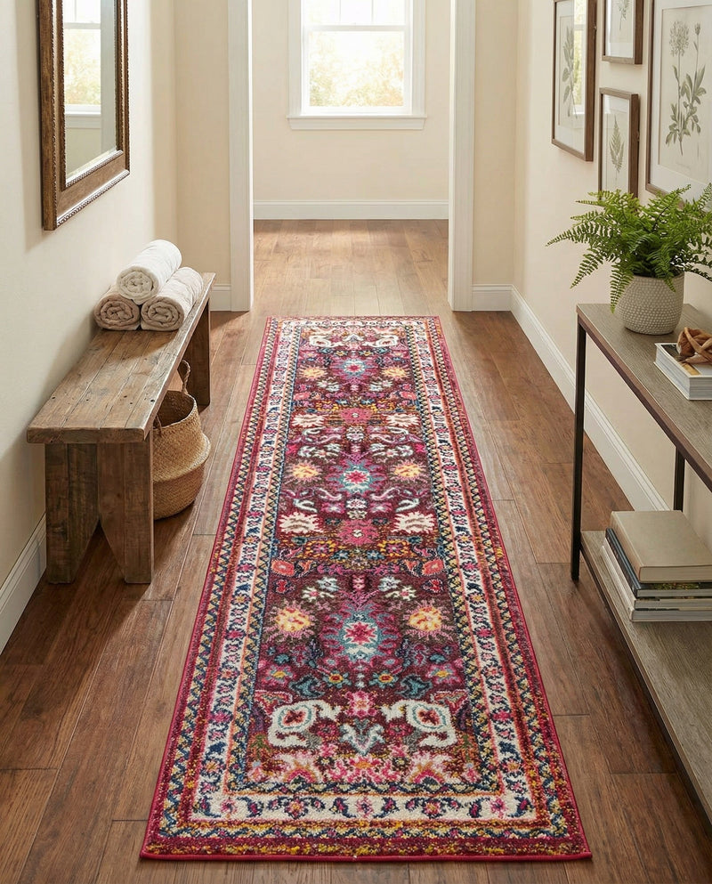 Chateau Elegance Collection Area Rug - Versailles Runner Multi  lifestyle 44