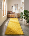 Plush Oasis Collection Area Rug - Serenity (Tuscan Sun Yellow) Runner Tuscan Sun Yellow  lifestyle 37
