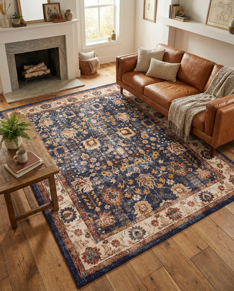 Eden Oasis Collection Area Rug -  Haven Rectangle Light Blue  lifestyle 23