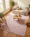 Savannah Escape Collection Area Rug -  Amazon (Pink Ivory) Rectangle Pink Ivory  lifestyle 15