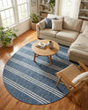 Urban Oasis Rugs Collection Area Rug -  District (Blue) Oval Blue  lifestyle 53