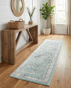 Adriana Terrace Collection Area Rug - Capri (Aqua) Runner Aqua  lifestyle 64