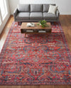 Zahara Oasis Collection Area Rug -  Tangier Rectangle Rust Red  lifestyle 11