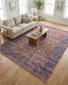 Zahara Oasis Collection Area Rug -  Meknes Rectangle Antique Pink  lifestyle 17