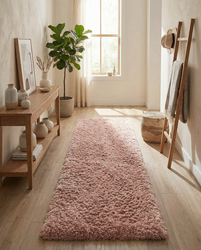 Eternal Plush Oasis Collection Area Rug -  Tranquility (Khaki) Runner Khaki  lifestyle 79