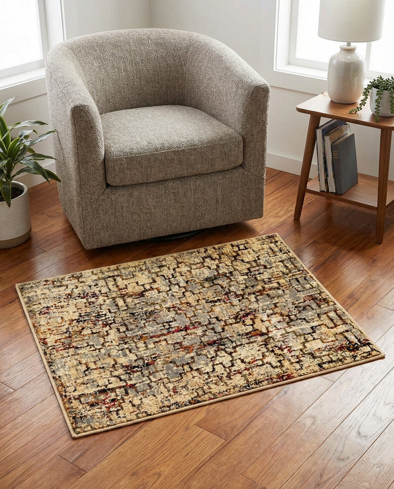Neptune Elegance Collection Area Rug -  Proteus Rectangle Beige Cream  lifestyle 31