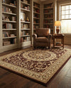 Versailles Elegance Collection Area Rug -  Montreuil Rectangle Brown  lifestyle 79