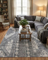 Cascade Range Collection Area Rug - Hood (Gray) Rectangle Gray  lifestyle 21