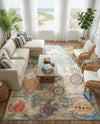 Sorrento Shores Collection Area Rug -  Massa Rectangle Beige  lifestyle 8