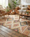 Desert Weave Jute Collection Area Rug - Sahara Rectangle Multi  lifestyle 14