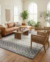 Mediterranean Lattice Collection Area Rug -  Casablanca (Ivory and Gray) Rectangle Ivory and Gray  lifestyle 16