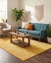 Trellis Mosaic Collection Area Rug - Arborville (Yellow) Rectangle Yellow  lifestyle 20