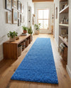 Plush Oasis Collection Area Rug - Serenity (Periwinkle Blue) Runner Periwinkle Blue  lifestyle 82