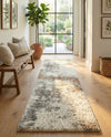 Cozy Haven Shag Collection Area Rug -  Tranquility (Khaki) Runner Khaki  lifestyle 67