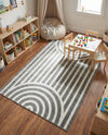 Wonder Tykes Collection Area Rug -  Joydale Rectangle Silver Gray  lifestyle 38