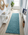 Cozy Comfort Shag Collection Area Rug - Haven (Turquoise) Runner Turquoise  lifestyle 76