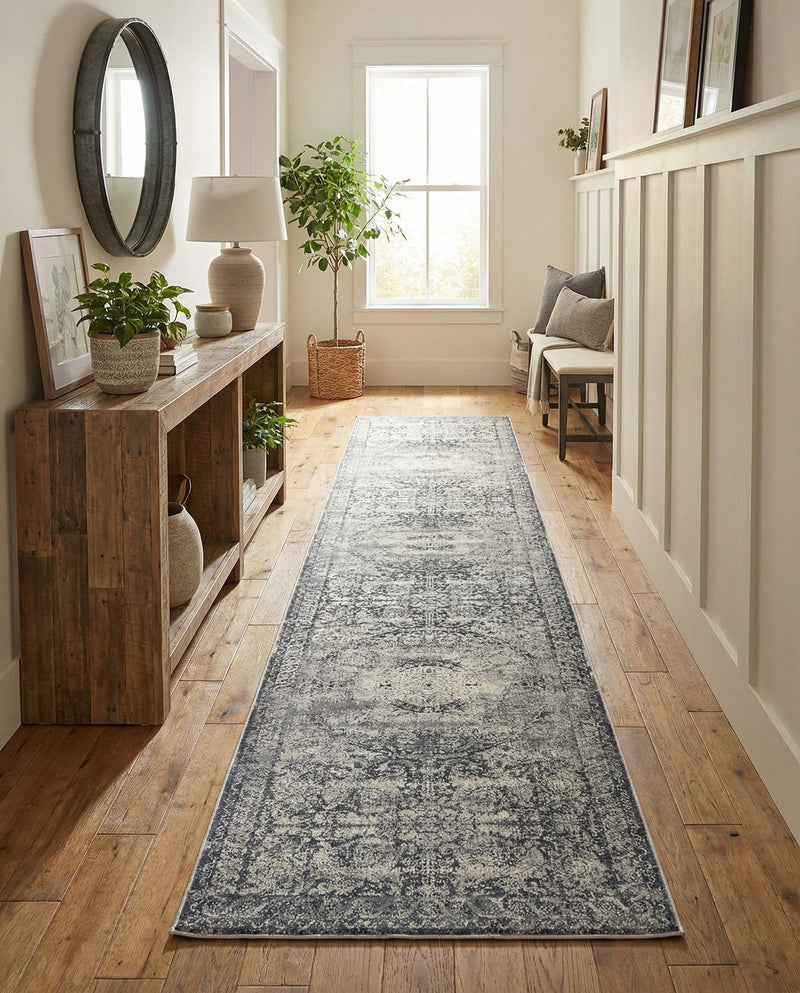 Coastal Manor Collection Area Rug -  Sailview Runner Dark Blue  lifestyle 23
