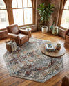 Savannah Soiree Collection Area Rug -  Everglade (Ivory) Octagon Ivory  lifestyle 53
