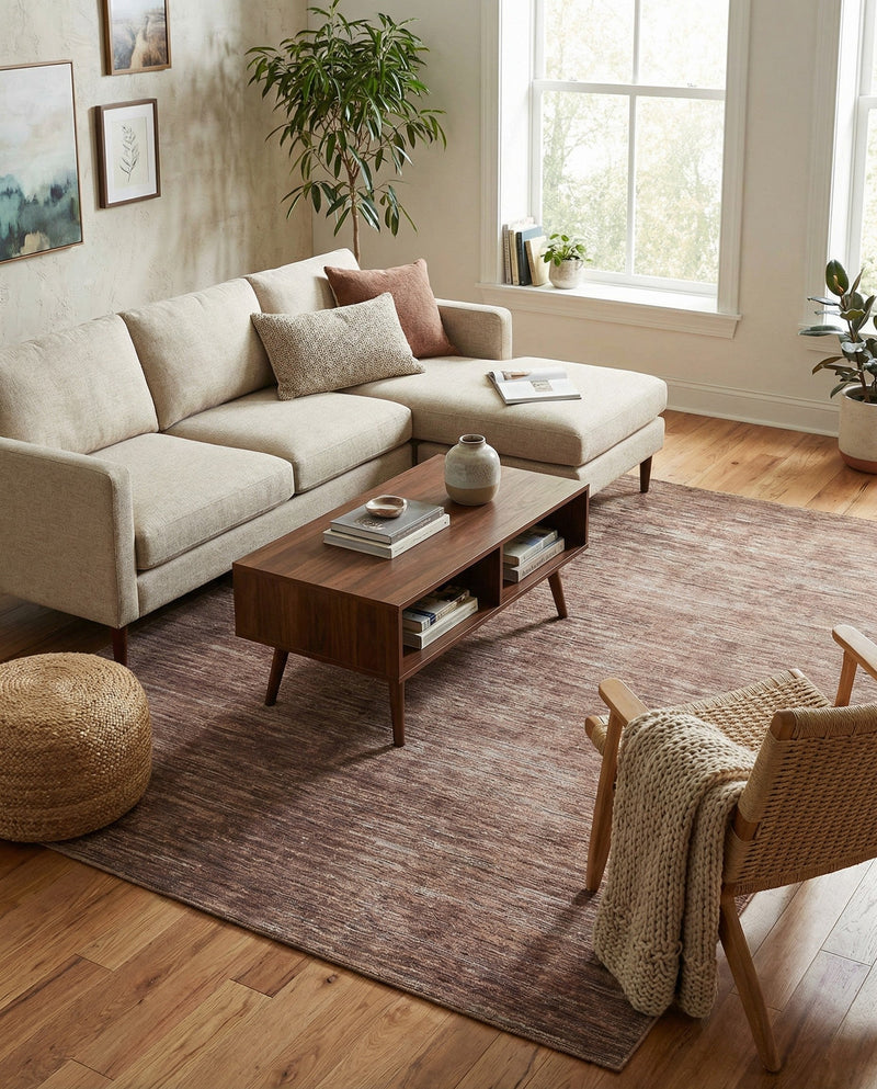 Sahara Essence Collection Area Rug - Oasis (Brown) Rectangle Brown  lifestyle 10