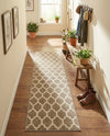 Lattice Gardens Collection Area Rug -  Bloomfield (Light Brown) Runner Light Brown  lifestyle 66