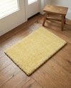 Solid Shag Seaside Collection Area Rug - Azure Cove (Yellow) Rectangle Yellow  lifestyle 4
