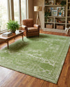 Dover Terrace Collection Area Rug -  Lagoon (Green) Rectangle Green  lifestyle 3
