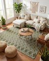 Urban Oasis Rugs Collection Area Rug -  Boulevard (Green) Square Green  lifestyle 13