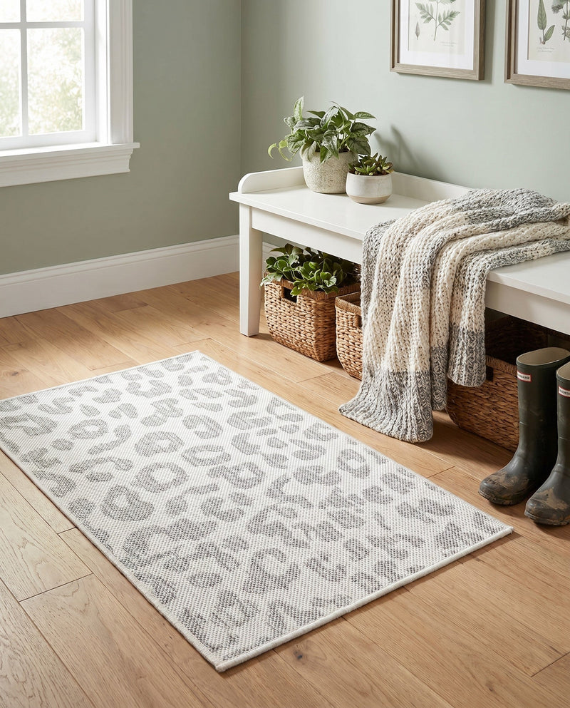 Savannah Escape Collection Area Rug -  Amazon (Ivory Gray) Rectangle Ivory Gray  lifestyle 17