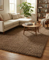 Plush Oasis Collection Area Rug - Serenity (Sandy Brown) Rectangle Sandy Brown  lifestyle 30
