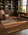 Bistro Lounge Collection Area Rug -  Americano Rectangle Beige  lifestyle 29