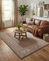 Soho Elegance Collection Area Rug -  Mercer (Brown) Rectangle Brown  lifestyle 20
