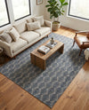 Geo Garden Lattice Collection Area Rug -  Casablanca Rectangle Harbor Blue  lifestyle 39