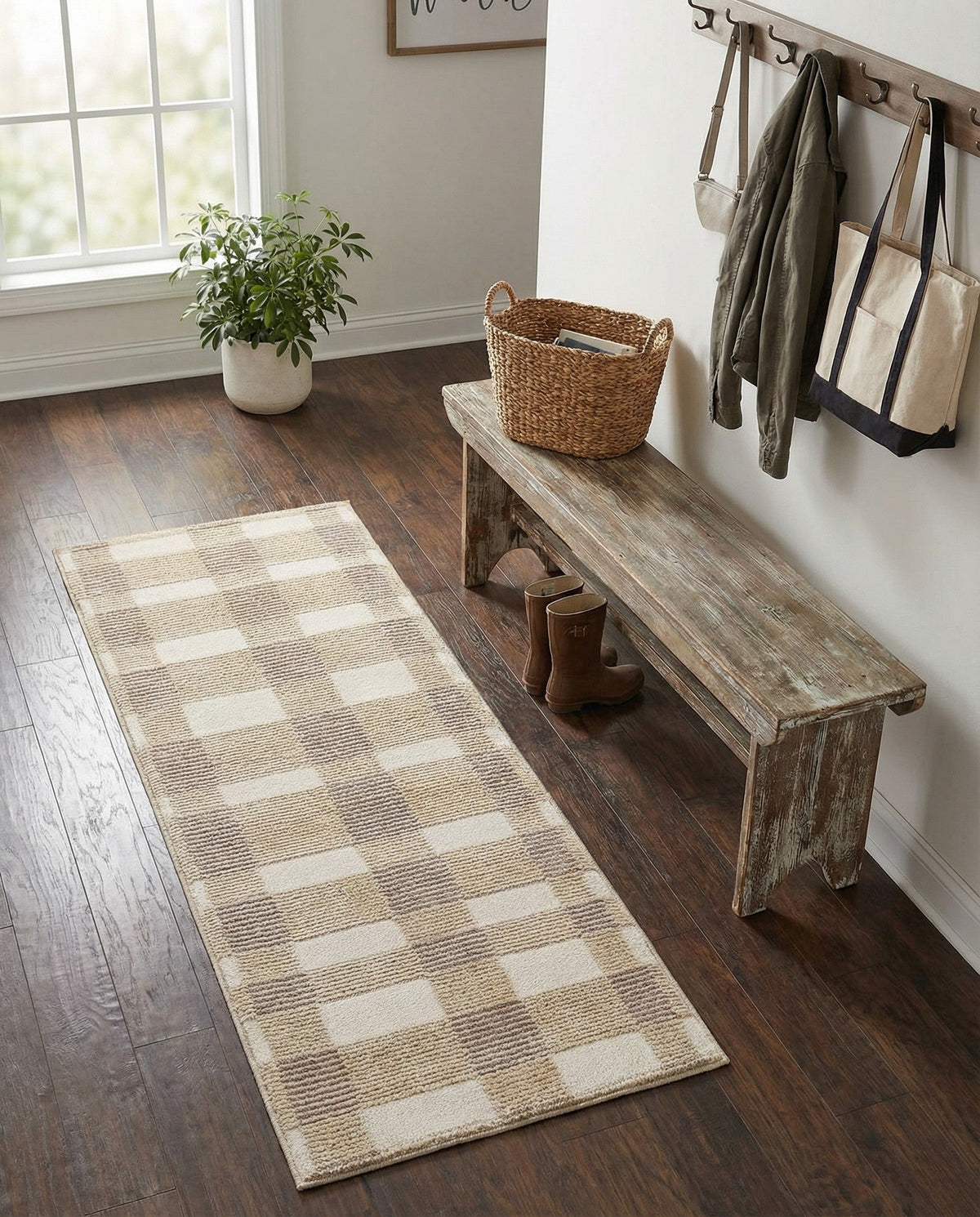 Haven Tapestry Collection Area Rug -  SereneCove Runner Rustic Pebble  lifestyle 67