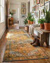 Heritage Elegance Collection Area Rug -  Windsor (Yellow) Runner Yellow  lifestyle 31